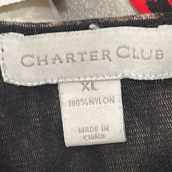 NWOT Charter Club leopard ruffle blouse. Size XL 14/16 plus - Picture 7 of 9